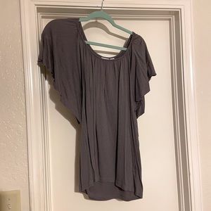 Gray large flowy shirt from Cato